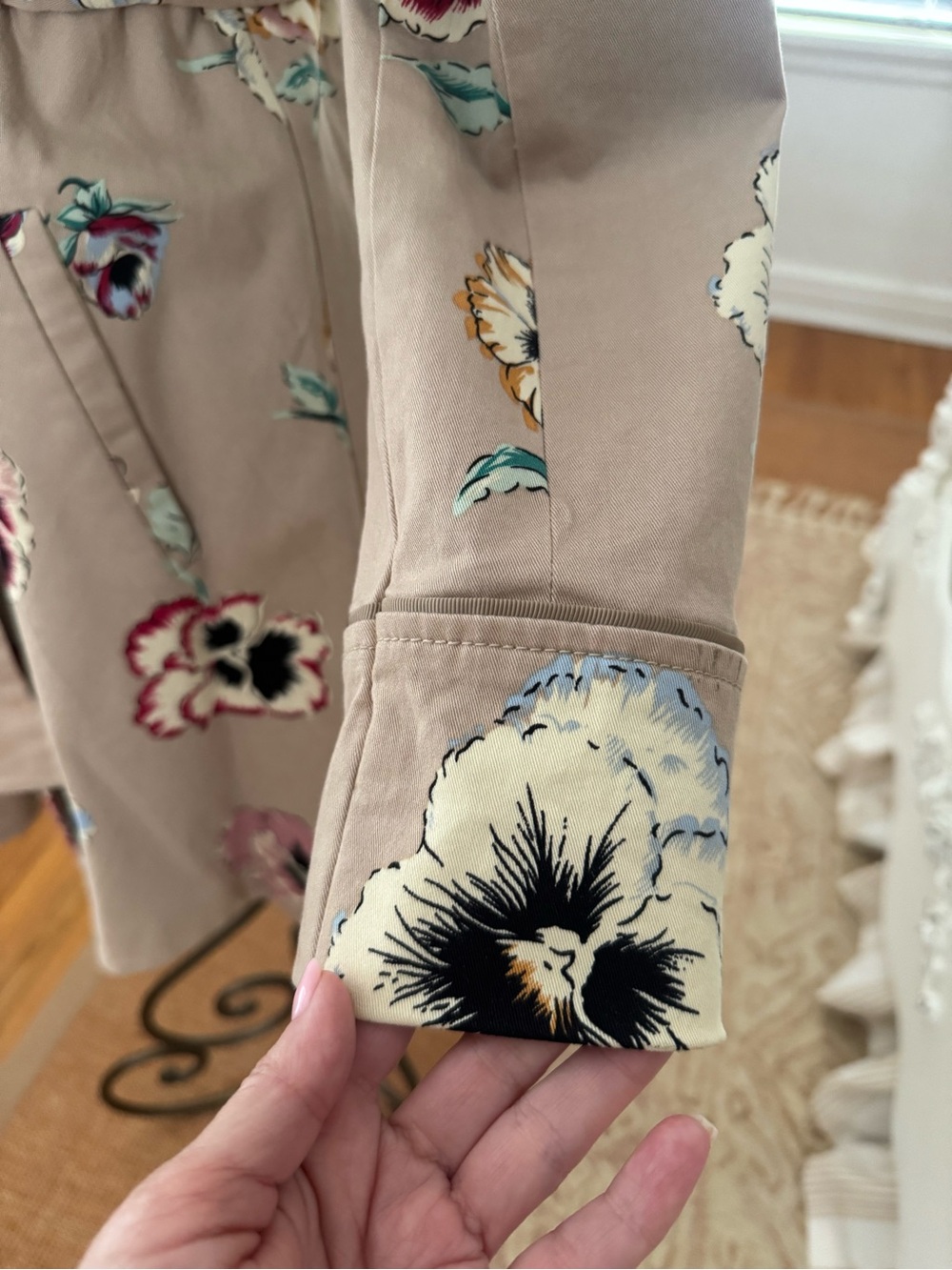 Anthropologie Elevenses Pansy Corset Trench Coat Pretty Little Liars Glee Size 4 - Picture 6 of 12